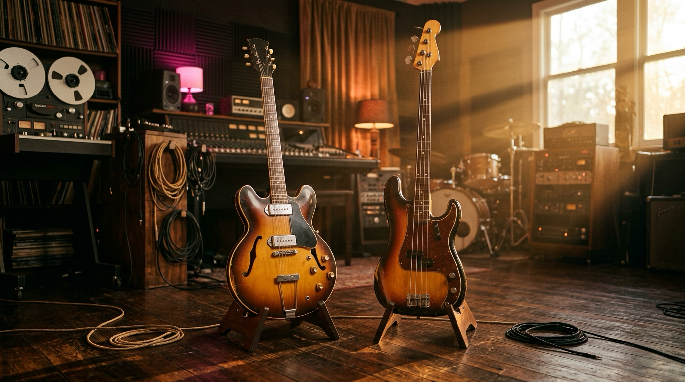 Acordes Drop 2 na Guitarra e no Baixo: Guia de Voicings Limpos