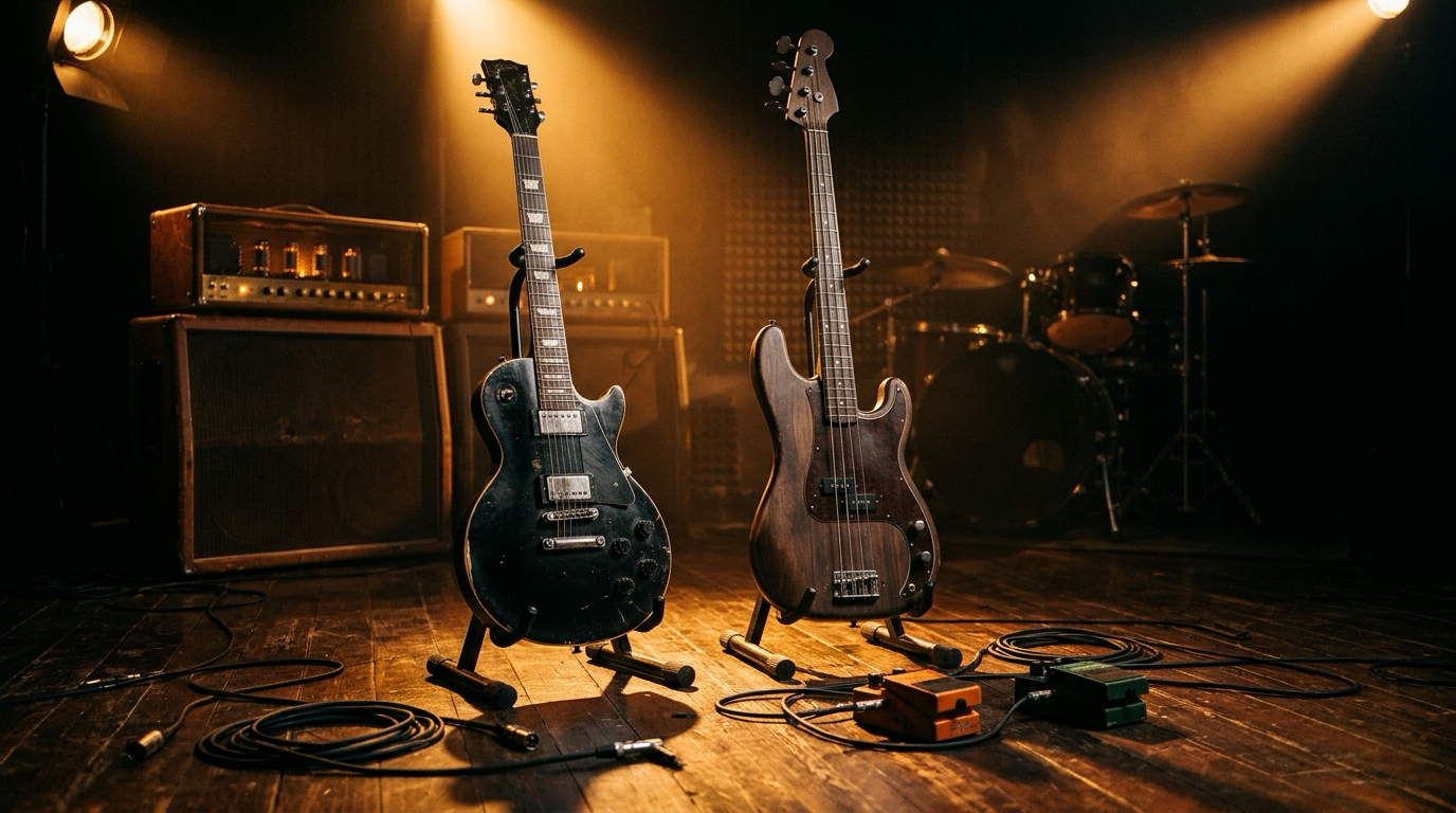 Afinação Drop D na Guitarra e no Baixo: O Segredo dos Riffs Pesados